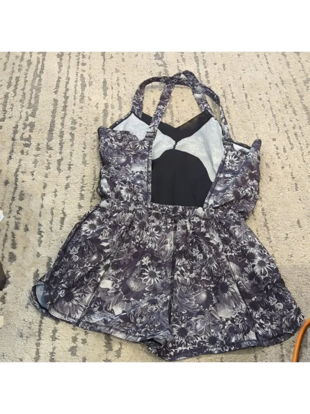 Lululemon The Runsie Flowabunga Black Angel Wing / Black